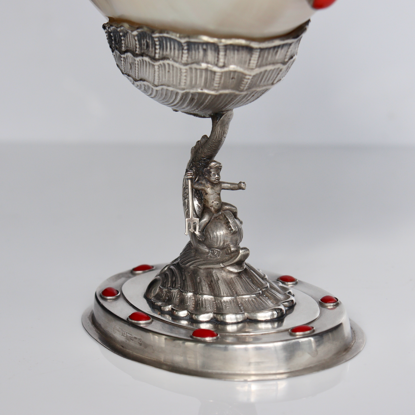 A 19th Century German .800 Silver Nautilus Cup